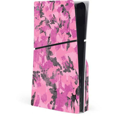 Pink Camouflage PlayStation PS5 Skins